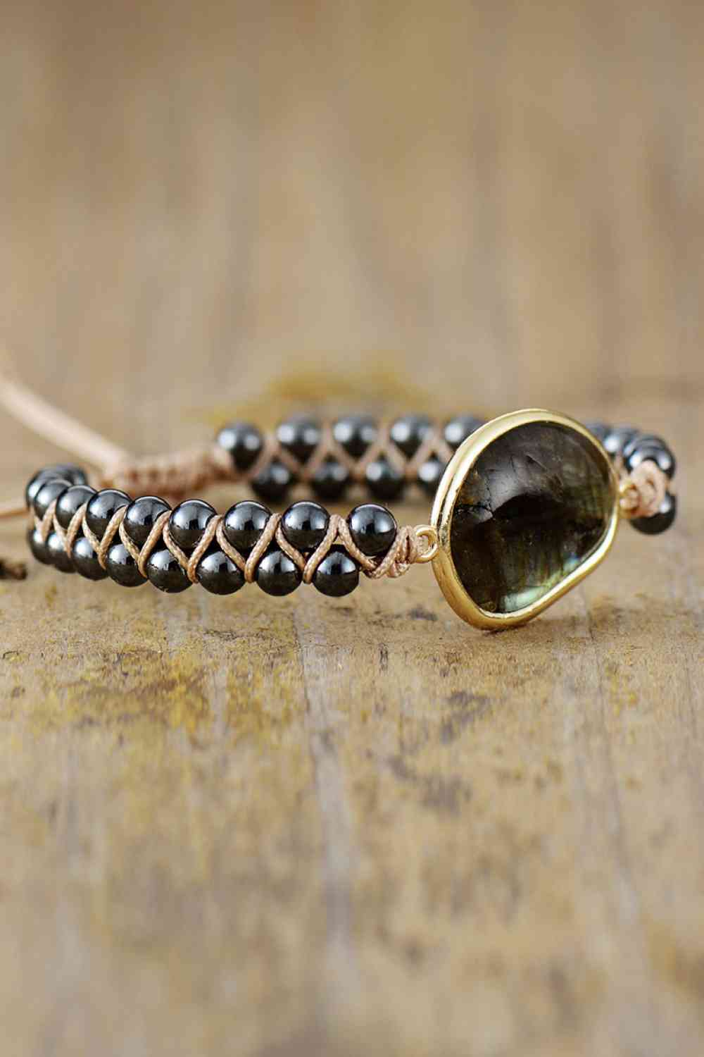Handcrafted Genuine Gemstone Stretch Bracelet - Adjustable Natural Stone Beads