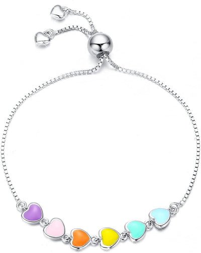 925 Sterling Silver Paw Print Charm Bracelet - Adjustable Pet Memorial Jewelry