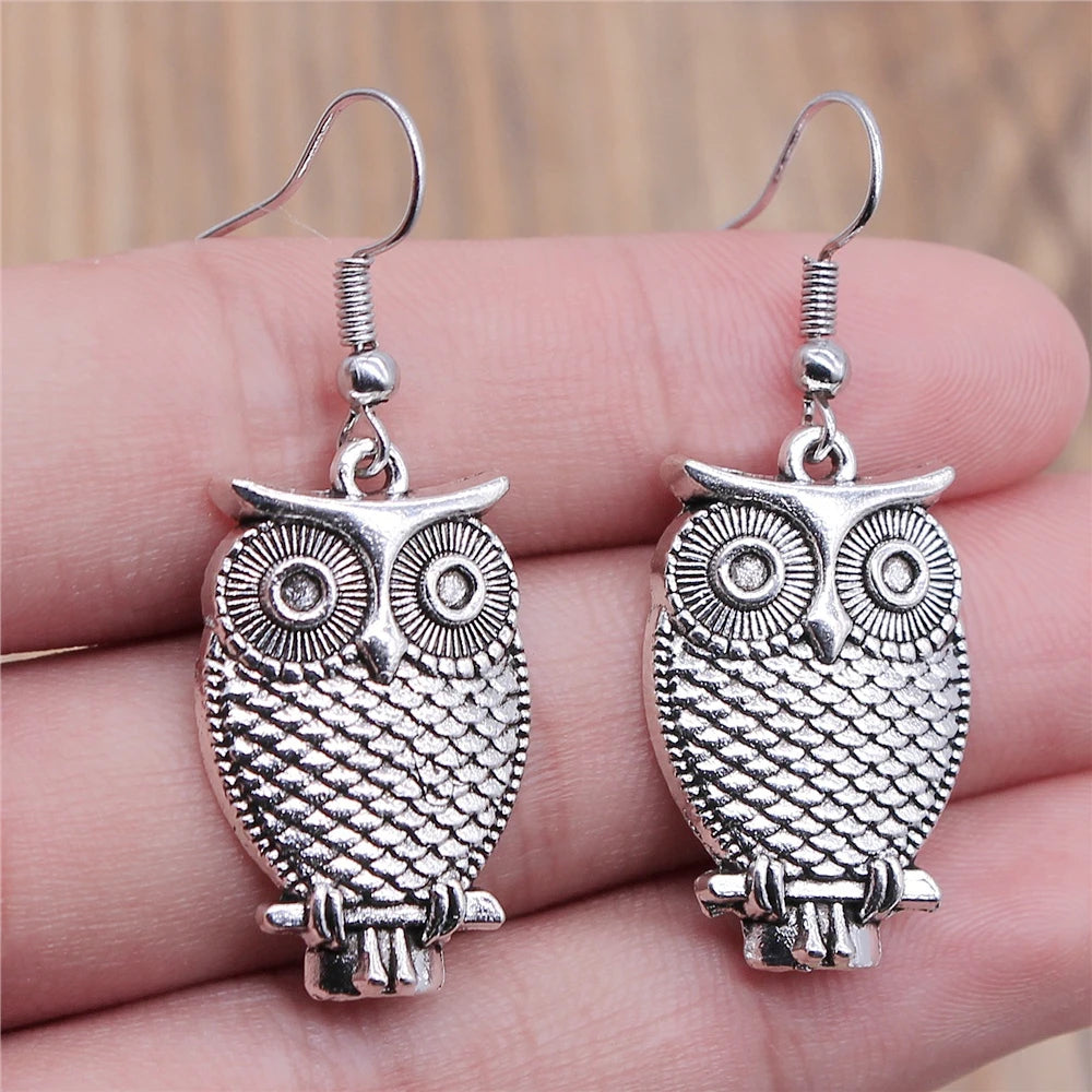 Vintage Women's Jewelry Wholesale Girls Birthday Party Classic Owl Dangle Earring Bohemian StyleEarrings For Women