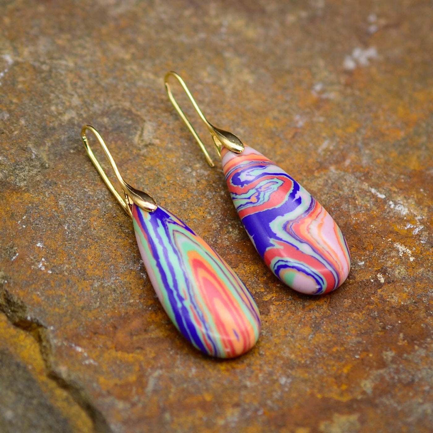 Malachite Drop Earrings