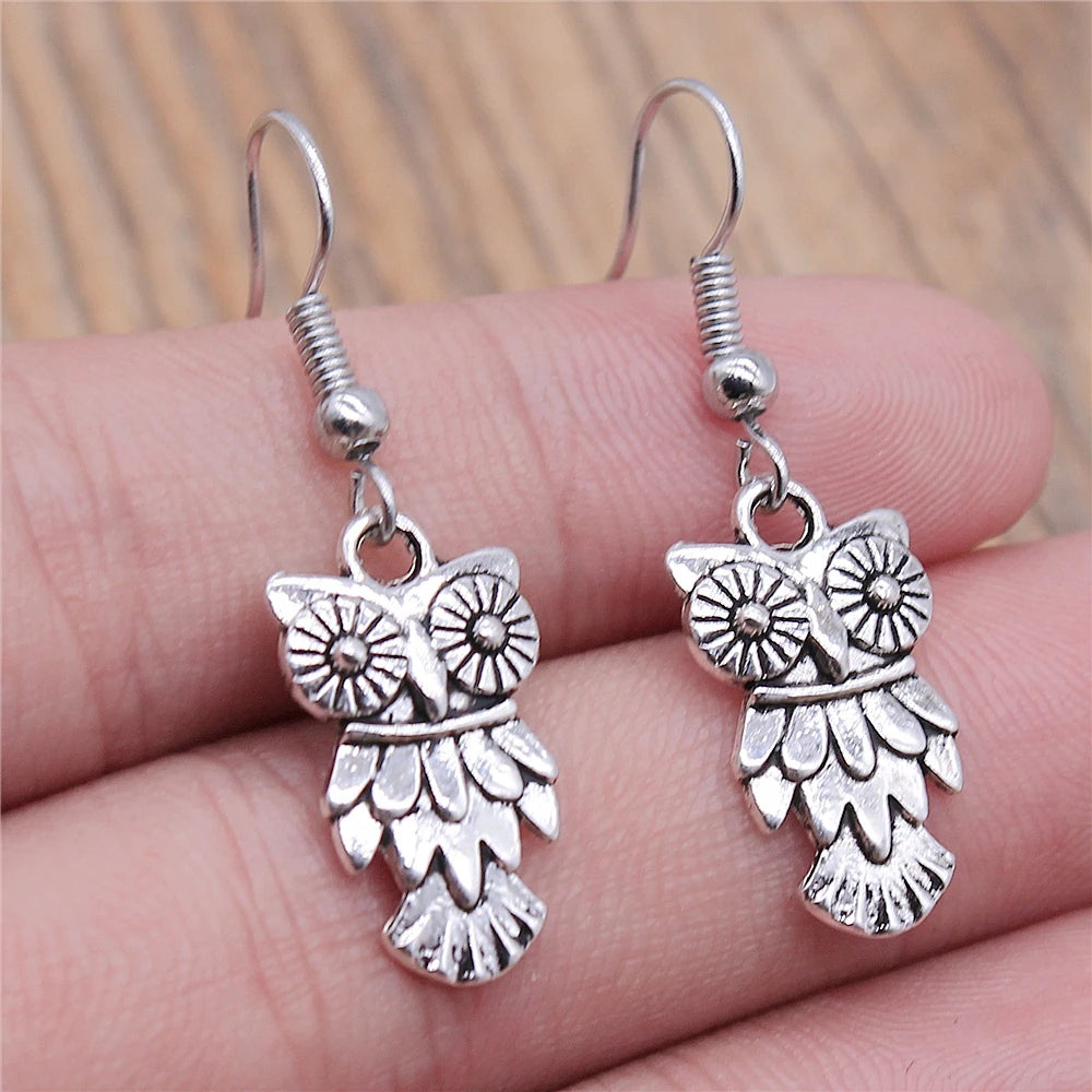 Vintage Women's Jewelry Wholesale Girls Birthday Party Classic Owl Dangle Earring Bohemian StyleEarrings For Women