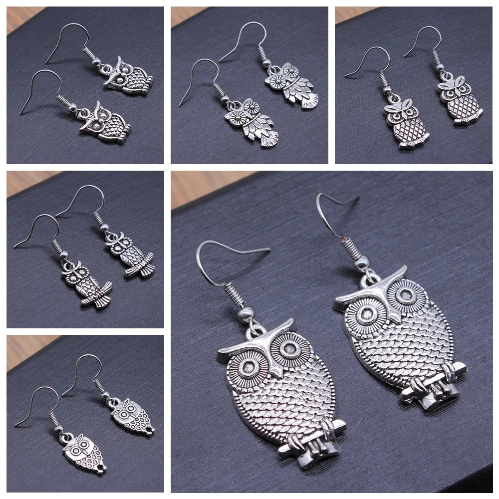 Vintage Women's Jewelry Wholesale Girls Birthday Party Classic Owl Dangle Earring Bohemian StyleEarrings For Women