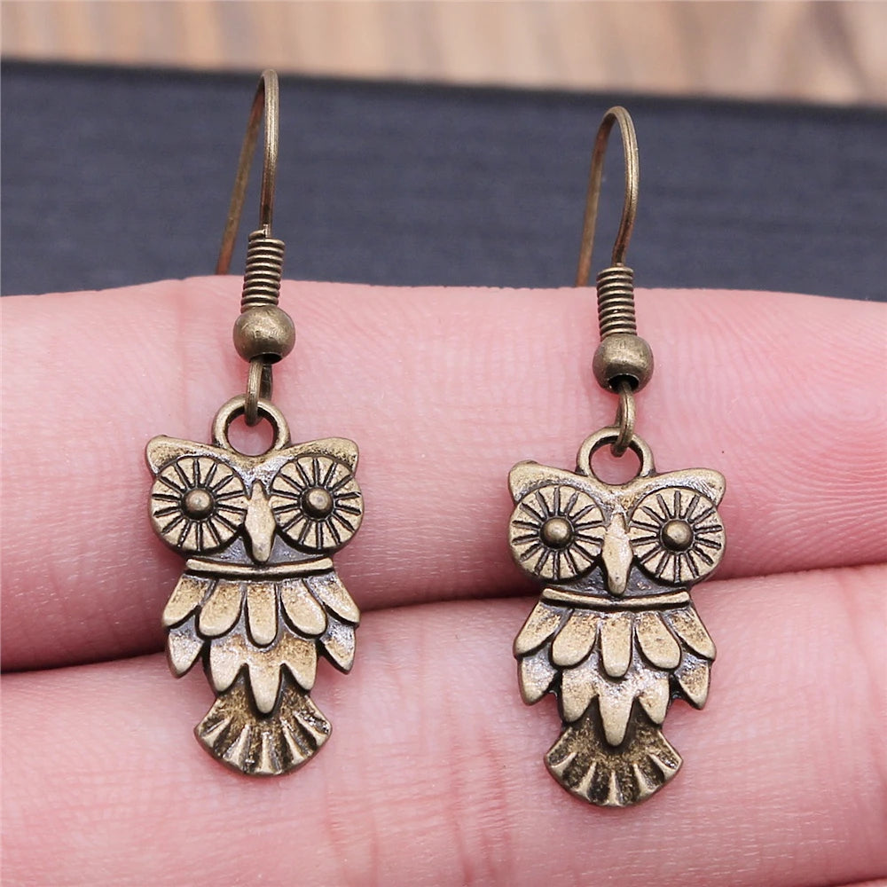 Vintage Women's Jewelry Wholesale Girls Birthday Party Classic Owl Dangle Earring Bohemian StyleEarrings For Women