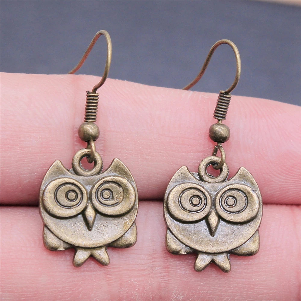 Vintage Women's Jewelry Wholesale Girls Birthday Party Classic Owl Dangle Earring Bohemian StyleEarrings For Women