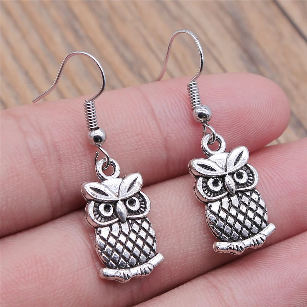 Vintage Women's Jewelry Wholesale Girls Birthday Party Classic Owl Dangle Earring Bohemian StyleEarrings For Women