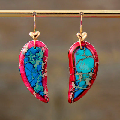 Jasper & Heart Dangle Earrings